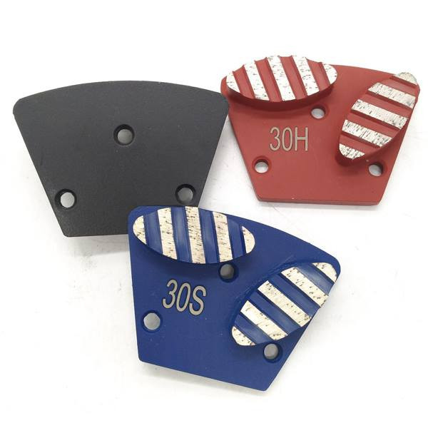 Trapezoid Metal Concrete Diamond Tools Double Oval For Grinding Machine