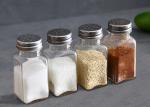 Stainless Steel Shaker Lid Empty Glass Jars Food Grade Clear Color Eco -