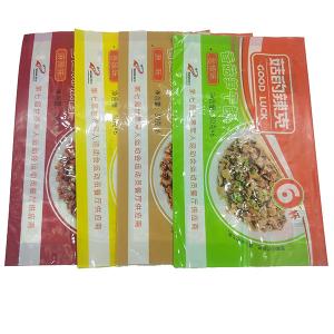 China Topline 50-150 Microns Mushroom Sauce Packaging Pouch Fin Lap Seal Bag With Gusset factory