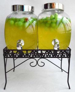 China glass juice / beverage dispensers factory