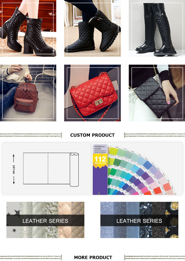 OEM Synthetic Leather Fabric Waterbase Vegan Smooth Tough Flexibility Foiled