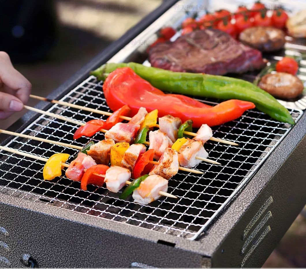 BBQ Grilling Meat and Vegetables Stainless Steel Barbecue Net Mesh