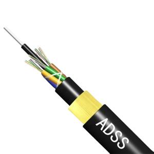 China HDPE Jacket Single Mode 200M 48 Fiber ADSS Fiber Cable factory