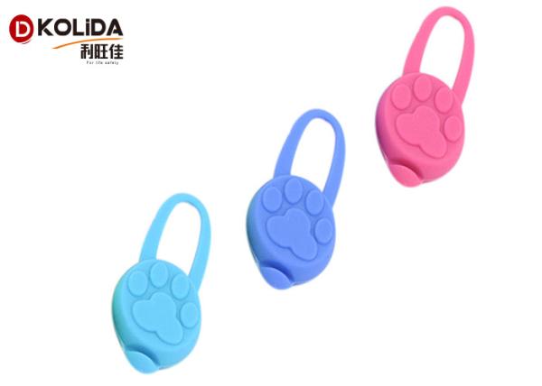 Durable Elastic Silicon Lighted Dog / Cat Collars Flashing Lights Safety Flasher