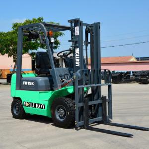 China 3 Meters Lift Height Diesel Counterweight Forklift FD15 Dynamic Load Sensing Hydraulic Steering System factory