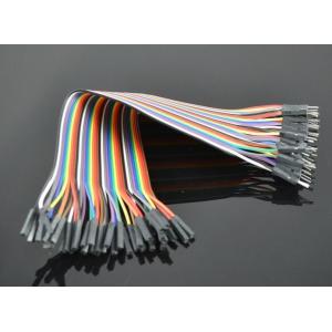 1 Pin-1 Pin Female To Male Jumper Wires For Arduino , 40pcs In Row Dupont Cable