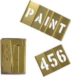 China Letter And Number Brass Interlocking Stencil Custom Shaped factory