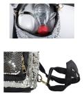 Custom Photo Glitter Sequin Backpack Trendy Travel Backpack For Sublimation