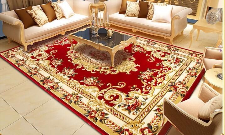 New Chinese style flower polypropylene wilton area rug