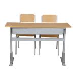 Knocked Down Two Person Classroom Chair With Desk