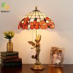 Pure Copper Shell Lamp Art Retro Garden Bedroom Living Room Decorative Table