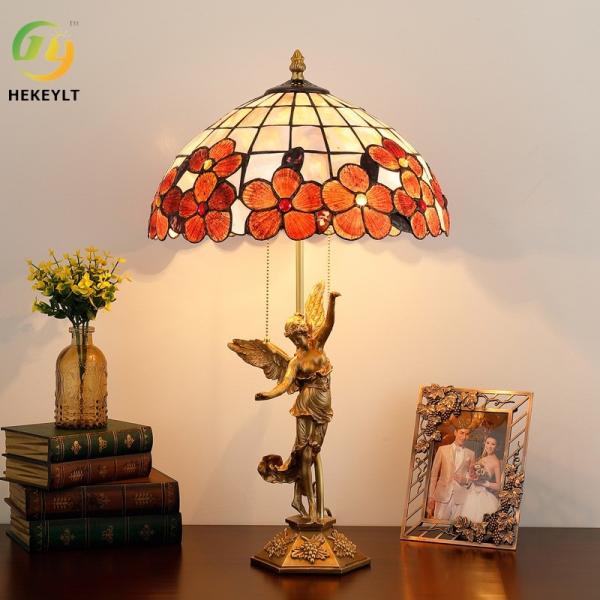 Pure Copper Shell Lamp Art Retro Garden Bedroom Living Room Decorative Table