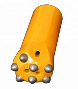China Atlas T38 89mm Mining Threaded Button Bit For Hard Rock Yellow Color factory