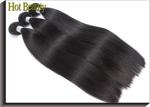 Double Machine Weft Virgin Human Hair Extensions / Remy Peruvian Hair Bundles