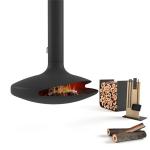 Diameter 100cm Hanging Wood Burning Stove Suspended Fire Place Carbon Steel