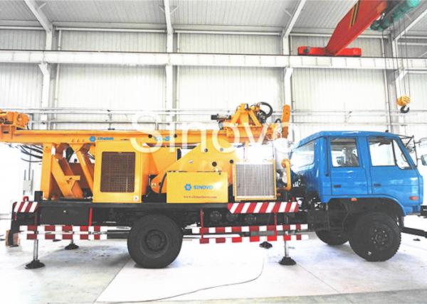 China Multi-functional Full Hydraulic Waterwell Drilling Rig / core drilling rig, drilling Depth 650m factory