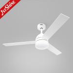3 Plywood Dimming Modern LED Ceiling Fan 52 Inch Three Speeds