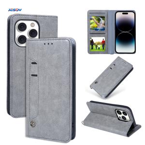 China Mobile Cell Phone Leather Cover Card Holder Wallet Leather I Phone Case For IPhone factory