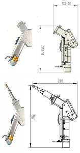 China 1000W 2000W Industrial Laser Cleaning Head Portable Multifunctional factory