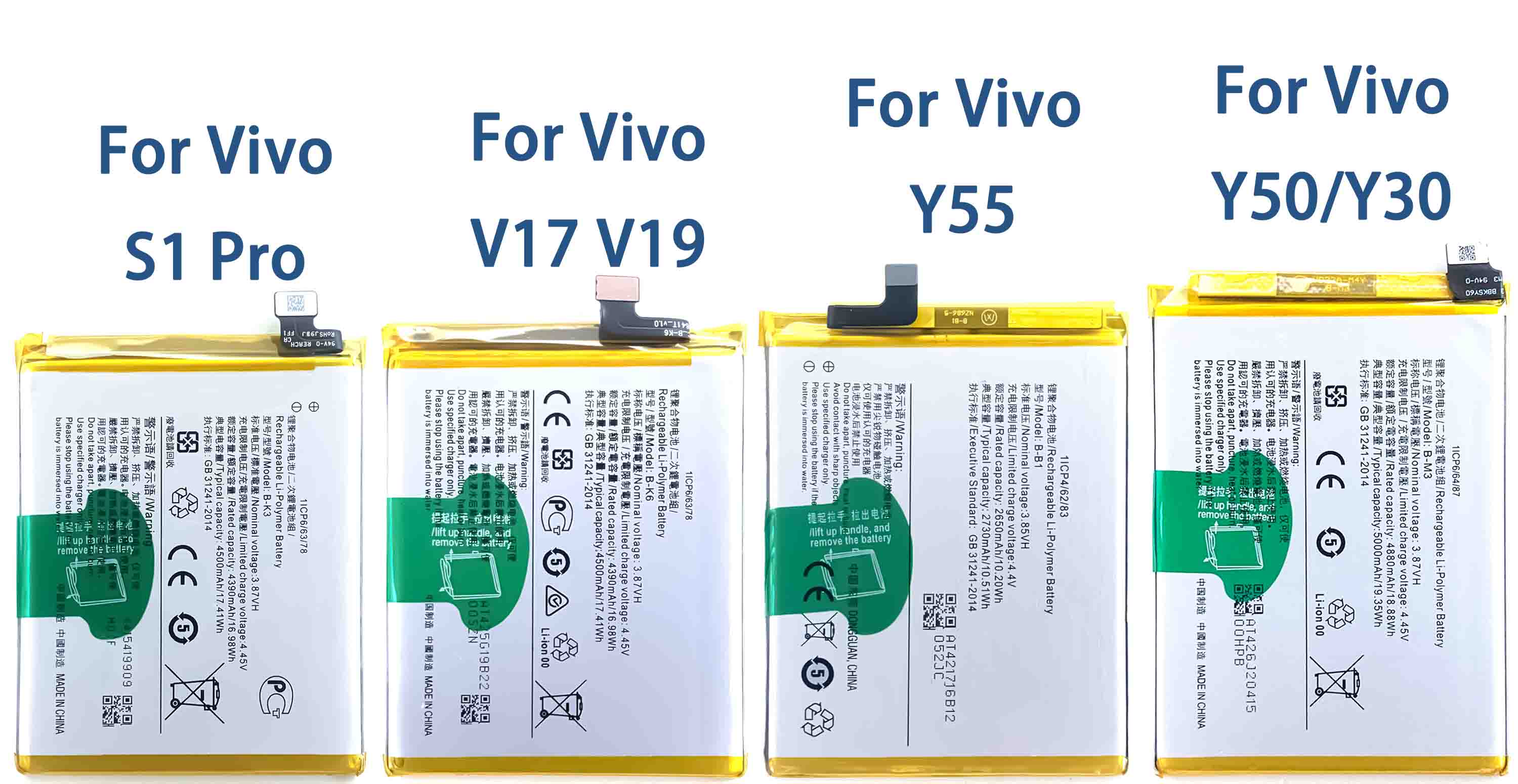 Rechargeable Mobile Phone Battery for Xiaomi Mi 3 4 5 6 4i 4C 5s 5s Plus Mi 4s 5 Pro