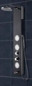 China Tempered Glass Shower Panel Waterfall Multi Function With Body Massage Jets factory