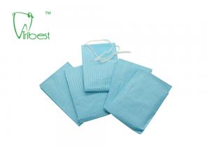 China 2 Ply Paper 1 Ply Poly Disposable Dental Bibs Dental Protective Wear With Tie factory