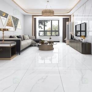 China Carrara White Vitrified Glazed Ceramic Tile For Floor 60x60 cm factory