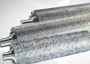 China PP ABS Embossing Roller Surface Hardness HRC55~58 , PVC Mirror Roller factory
