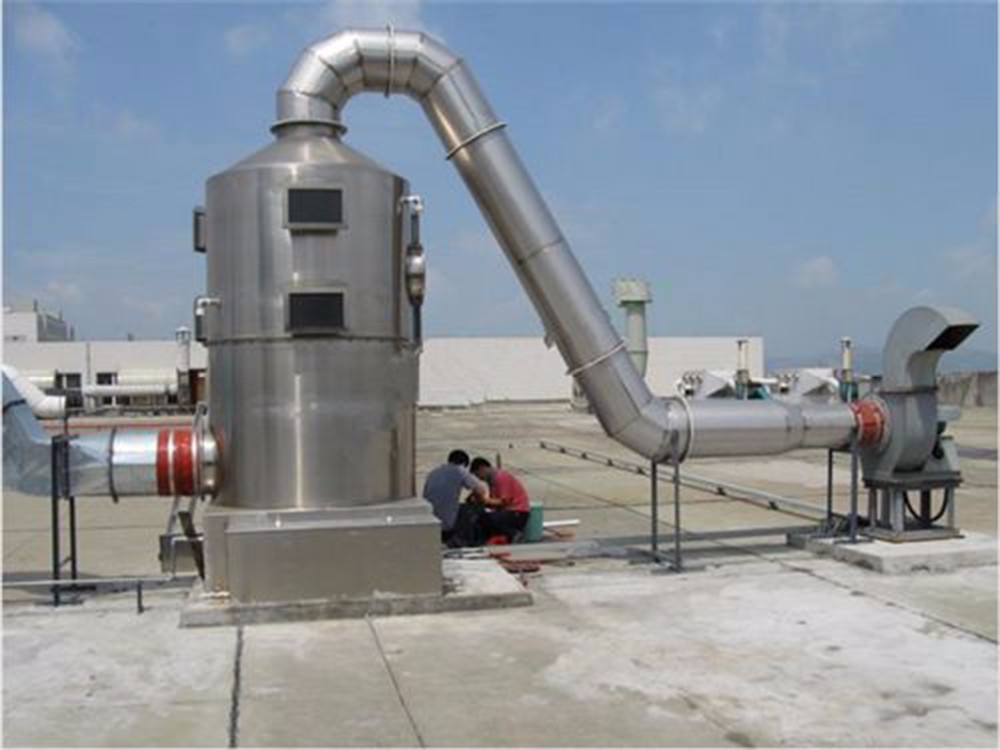 32mm Pump in Pipe Diameter Air Gas Scrubber Absorption Column with 99% Purify Efficiency