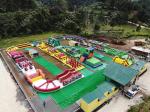 Commercial Grade Fire Resistant PVC 5km Obstacle 5k Inflatable Run For Kids