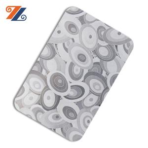 China 201 304 Emboss Decorative Stainless Steel Sheet 4x8 For Wall Panel factory