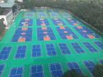 Synthetic Yuzz Semi Prefabricated Court PU Flooring For Badminton / Basketball