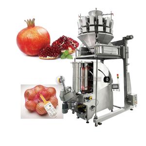 10 Head Multihead Weigher Potato Onion Mesh Bag Packaging Machine Fruit
