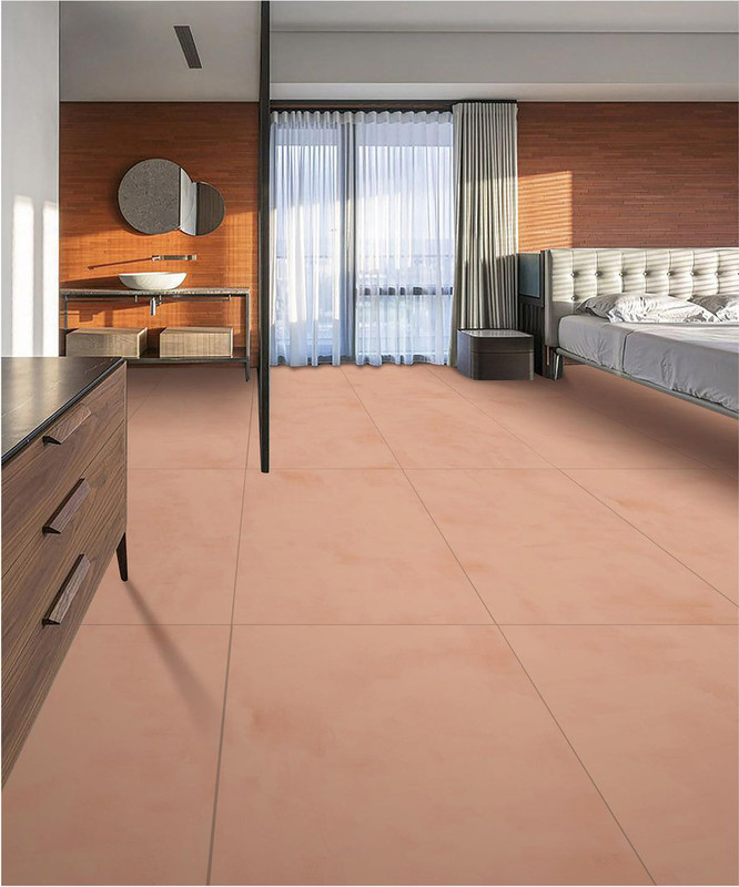 Soft Glazed Antibacterial Tiles And Exterior Wall 24"X48" Porcelain Tiles For Kitchen Orange