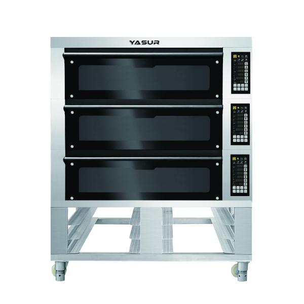 Yasur Electric 3 Deck 6 Tray Oven For 40X60cm Tray, 11Kw For Bread Cakes Cookie