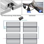3.1Umol/J 600w 800w Spider Bar 660nm LED Grow Lamps 8x8 Feet For Indoor Plant