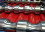 Color Coat Metal Glazed Roof Tile Roll Forming Machine 4m/min - 6m/min Speed