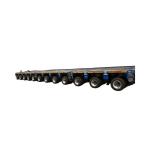 ABS Anti Lock Braking System 200 Ton Multi Axles Hydraulic Trailer For Bridge