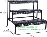 Metal Plant Stand Garden Display Shelf Flower Pot Holder Storage Organizer Rack