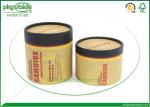 Luxury Cylinder Cardboard Tube Boxes Custom Printed For Candle Packaging
