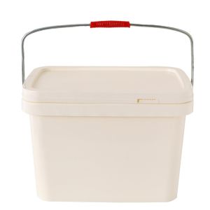 China Customizable 5 Gallon Plastic Rectangle Bucket Food Grade factory