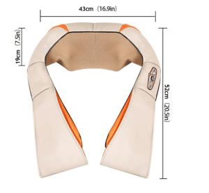 China Home And Vehical Use Electric Neck And Shoulder Massager Three Button Simple Operation factory