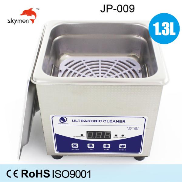 Jewelry Benchtop Ultrasonic Cleaner 1.3L 60W For Dental / Fake Teeth