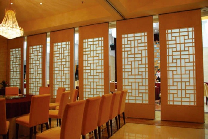 Melamine / Fabric Surface Acoustic Commercial Folding Room Dividers for Office