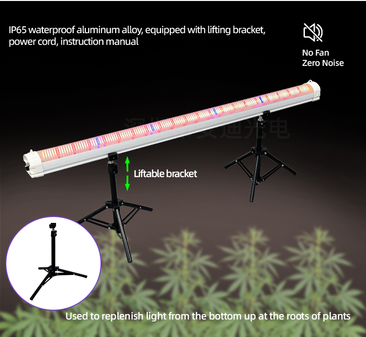 Two Way Under Canopy Grow Lights 4ft Full Spectrum Grow Light Dimmable