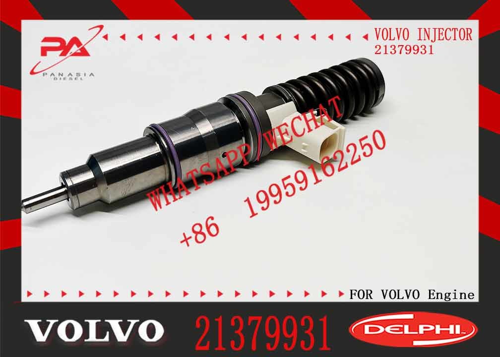 D16 Diesel Engine Parts 20929906 33800-84820 21379931 1677154 Excavator Fuel Injector Assembly