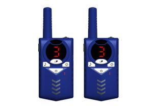 China Power Saving Handheld 2 Way Radios , Battery Powered Two Way Radio Blue Color factory