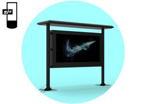 China 98 Inch Outdoor Waterproof Lcd Kiosk Totem With Touch Screen For Street Or Bus Stop factory