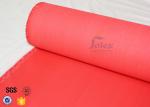 0.45Mm 530GSM Fiberglass Cloth Roll Red Acrylic Coated For Welding Blanket