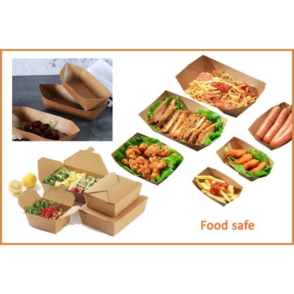 FDA Greaseproof PE Coated Brown Kraft Paper For Tray Package 300gsm 350gsm
